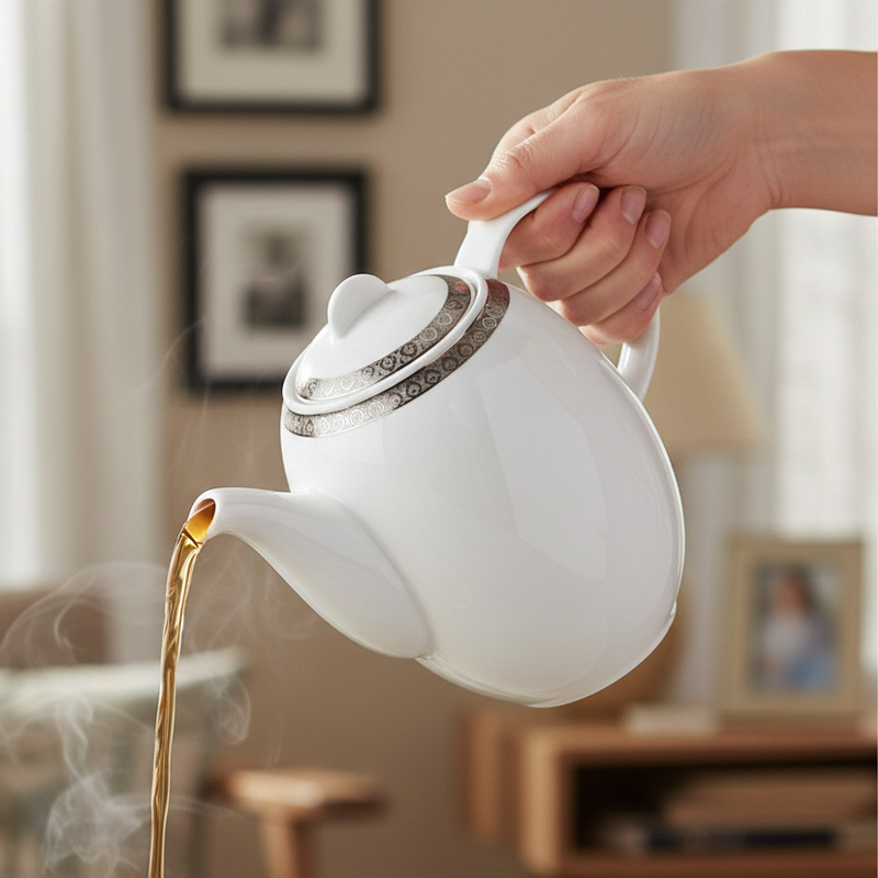 Bình trà cao 0.8L + nắp - Sago - Thiên Tuế