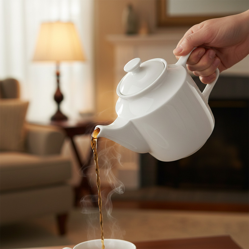 Bình trà 1.1L + nắp - Jasmine - Trắng 011111000