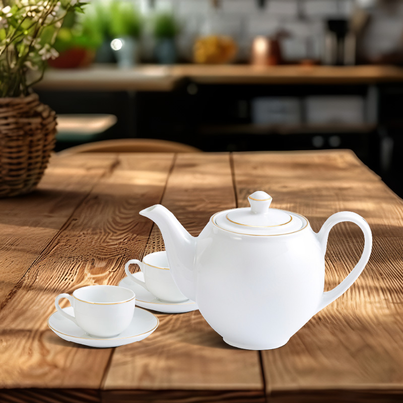 Bộ trà 0.65 L - Camellia - Chỉ Vàng