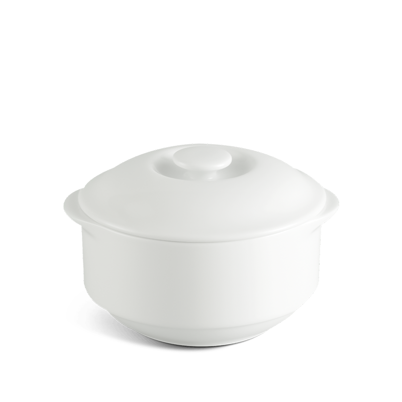 Thố 18 cm + nắp - Jasmine - Trắng Ngà