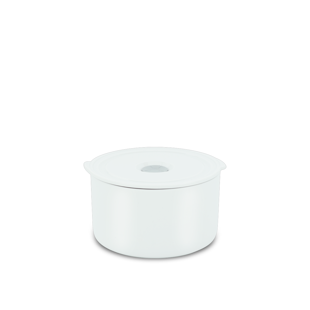 Hộp dưỡng sinh tròn đựng thực phẩm 15 cm + nắp (K) - Dưỡng Sinh - Trắng