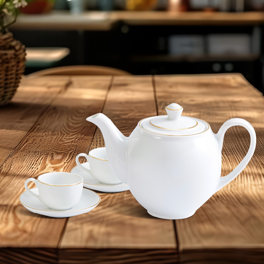 Bộ trà 0.8 L - Camellia - Chỉ Vàng