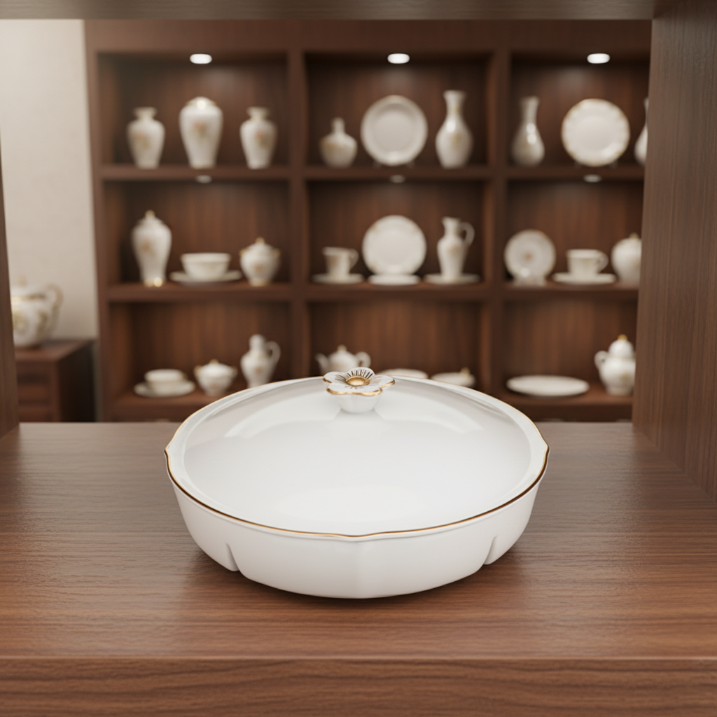 Khay mứt 5 ngăn - Misc Assortment - Viền Chỉ vàng