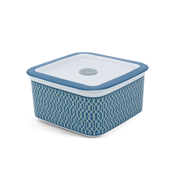 Hộp dưỡng sinh vuông đựng thực phẩm 15 cm + nắp - Indigo (LTA)