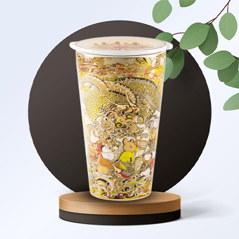 Ly sứ dưỡng sinh 0.48 L (K1) + nắp Lễ Hội Chuột