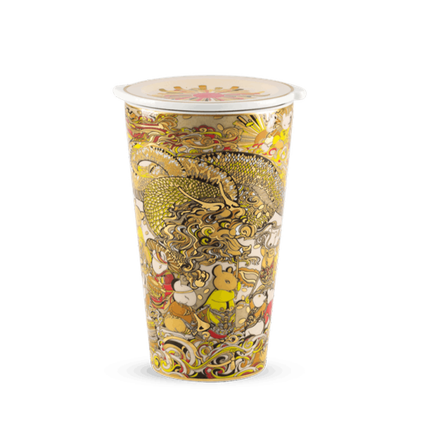 Ly sứ dưỡng sinh 0.48 L (K1) + nắp Lễ Hội Chuột