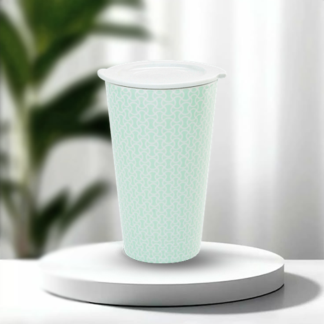 Ly sứ dưỡng sinh 0.48L (K1) + nắp Dưỡng sinh Tiny 1 (LTH)