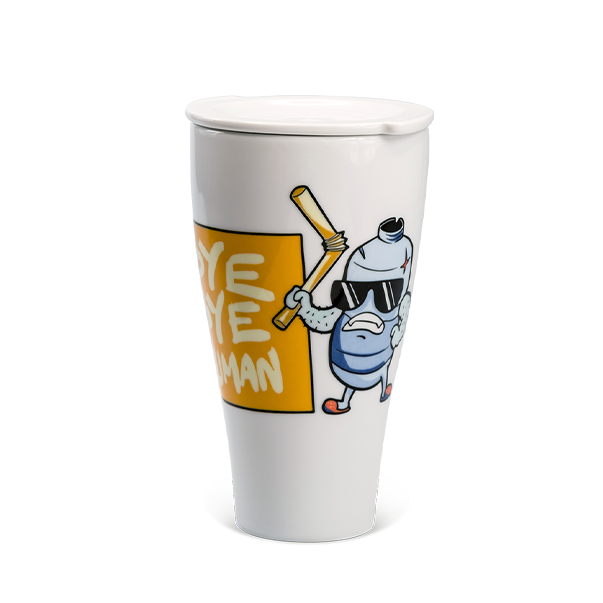 Ly sứ dưỡng sinh 0.48 L (K2) + nắp Bye Bye Human