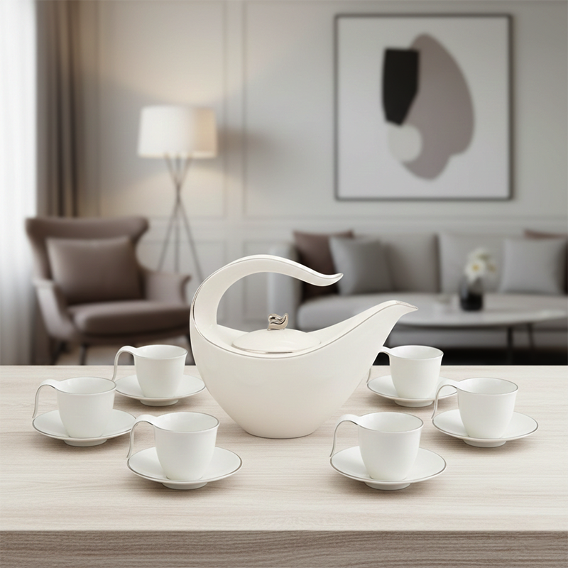 Bộ trà 0.45 L - Anh Vũ - Chỉ Bạch Kim