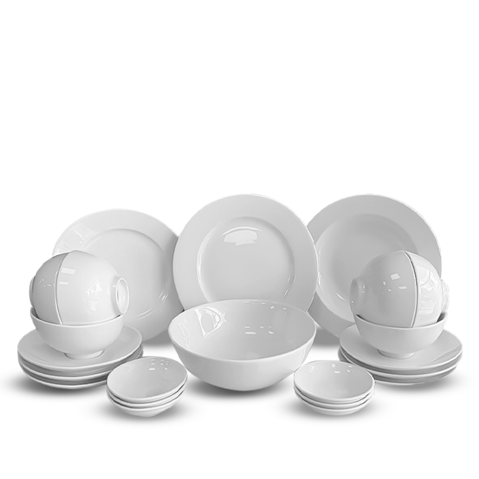 Bộ đồ ăn 22 sản phẩm - Jasmine IFP - Trắng Ngà