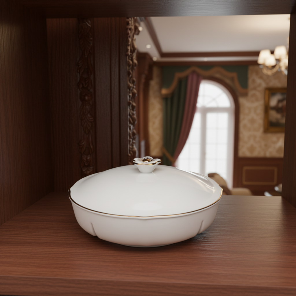 Khay mứt 5 ngăn - Misc Assortment - Viền Chỉ vàng