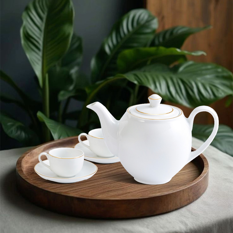 Bộ trà 0.65 L - Camellia - Chỉ Vàng