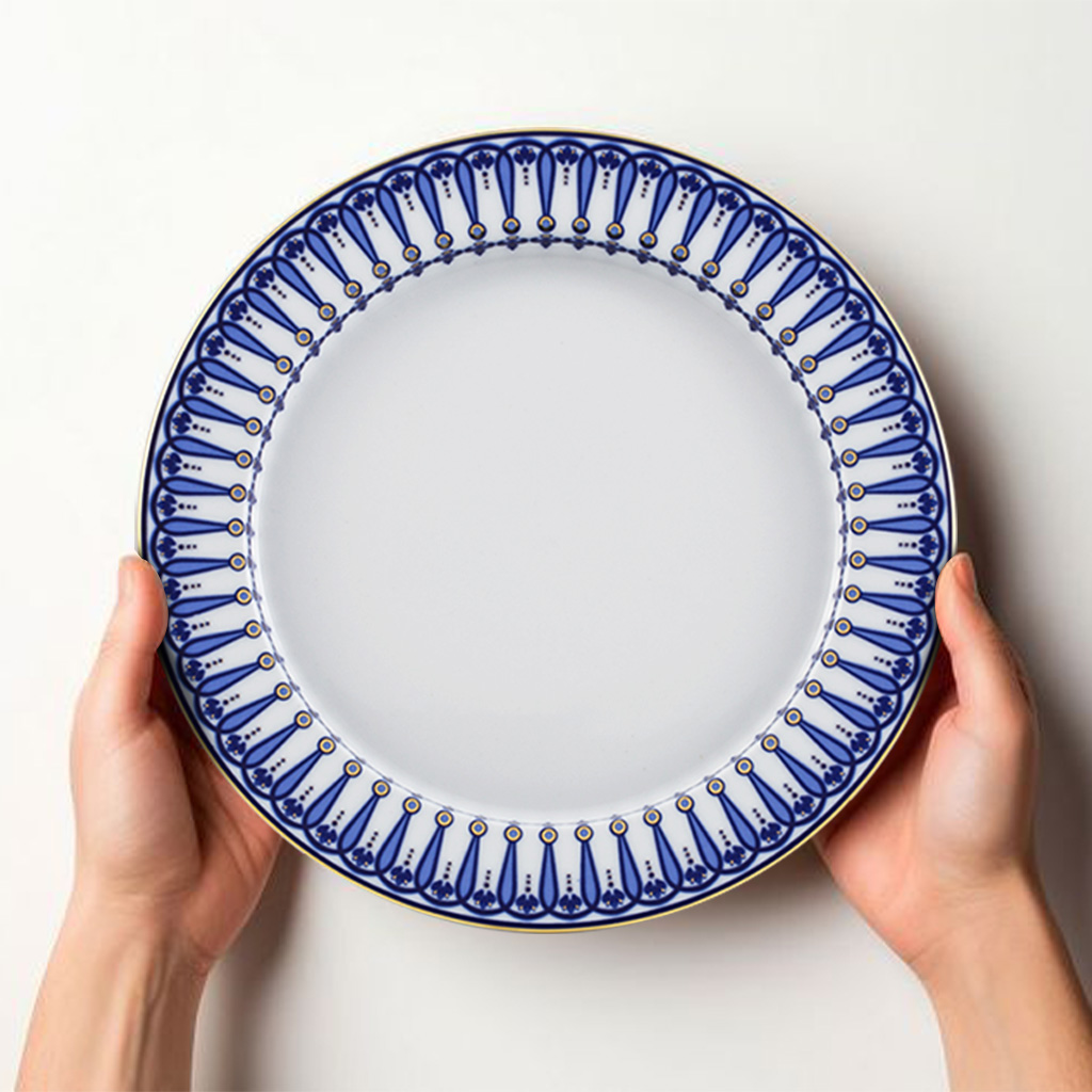 Dĩa tròn 21cm - Gastroline - Đồng Tâm Xanh Dương