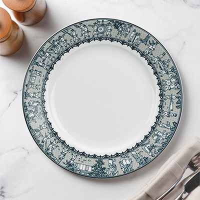 Dĩa tròn 22cm - Jasmine - Vinh Quy Nhạt
