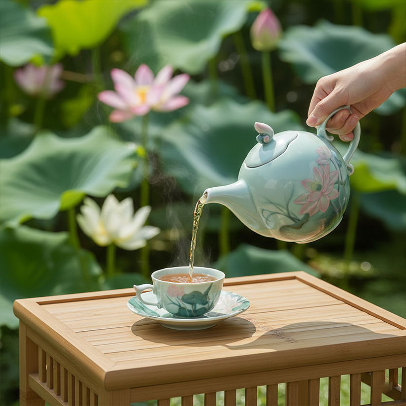 Bộ trà 0.7 L - Sen Màu