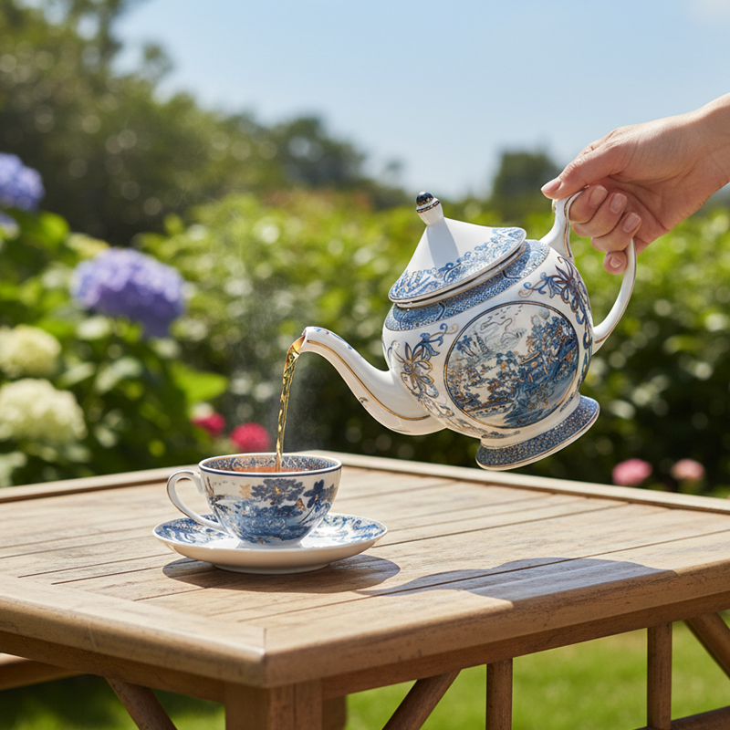 Bộ trà 0.65 L - Hoàng Cung - Hồn Việt Vàng