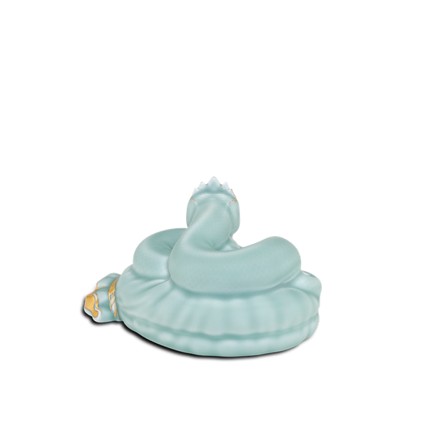 Rắn Bảo Kim 17 cm - Men Ngọc Sương Mờ
