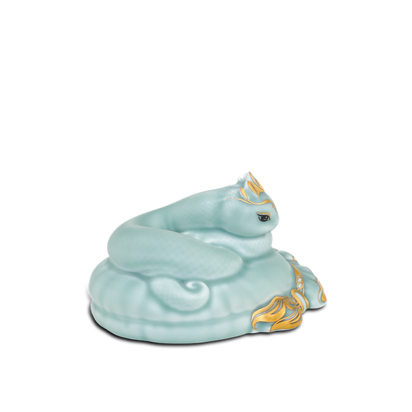 Rắn Bảo Kim 17 cm - Men Ngọc Sương Mờ