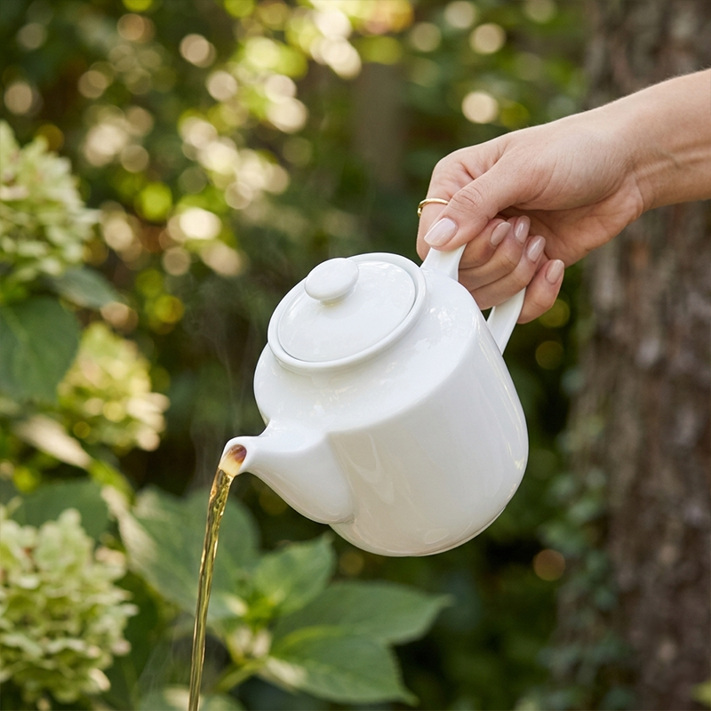 Bình trà 1.1 L + nắp Jasmine Lys Trắng Ngà