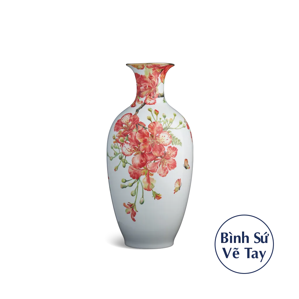 Bình hoa 40 cm - Chim & Hoa Phượng