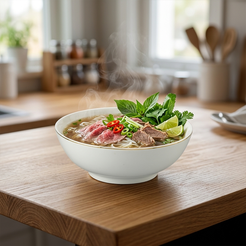 Tô 15cm - Jasmine - Viền Chỉ Vàng