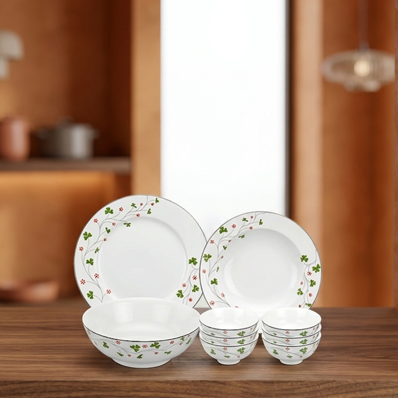 Bộ đồ ăn 9 sản phẩm - Jasmine - Hoa May Mắn