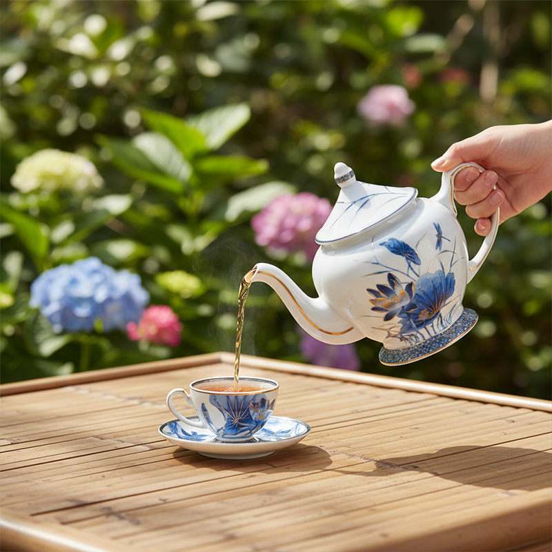 Bộ trà 0.65 L - Hoàng Cung - Sen Vàng