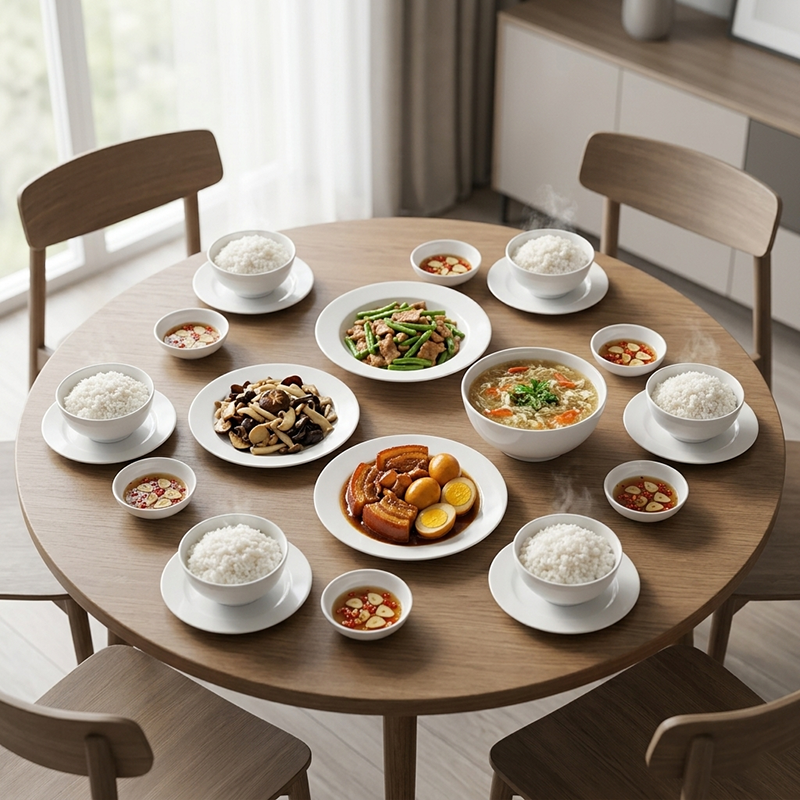 Bộ đồ ăn 22 sản phẩm - Jasmine - Trắng