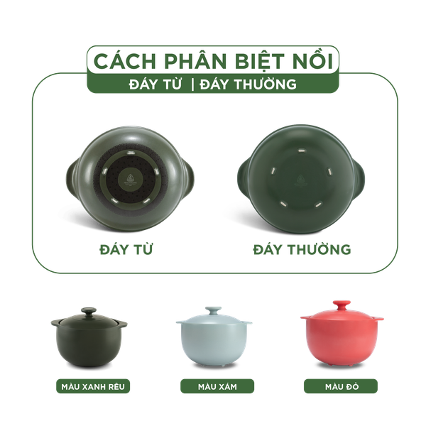 Nồi dưỡng sinh Vesta (Nồi tròn cao) 1.2 L + nắp (CK) - Màu Xám 2