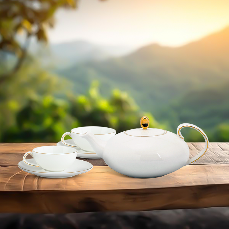 Bộ trà Elip 0.47 L - Anna- Viền Chỉ Vàng