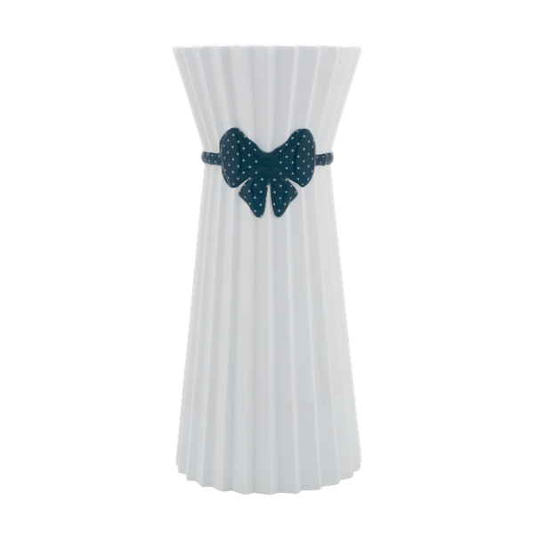 Bình hoa Thanh Tú 30 cm - Nơ Xanh Đậm