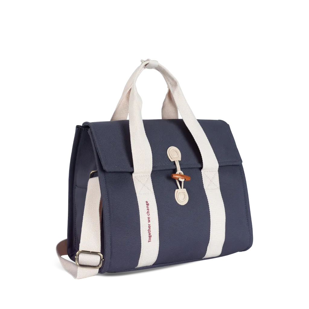 Túi vải Canvas 24 x 17.5 x 27 cm - Xanh xám