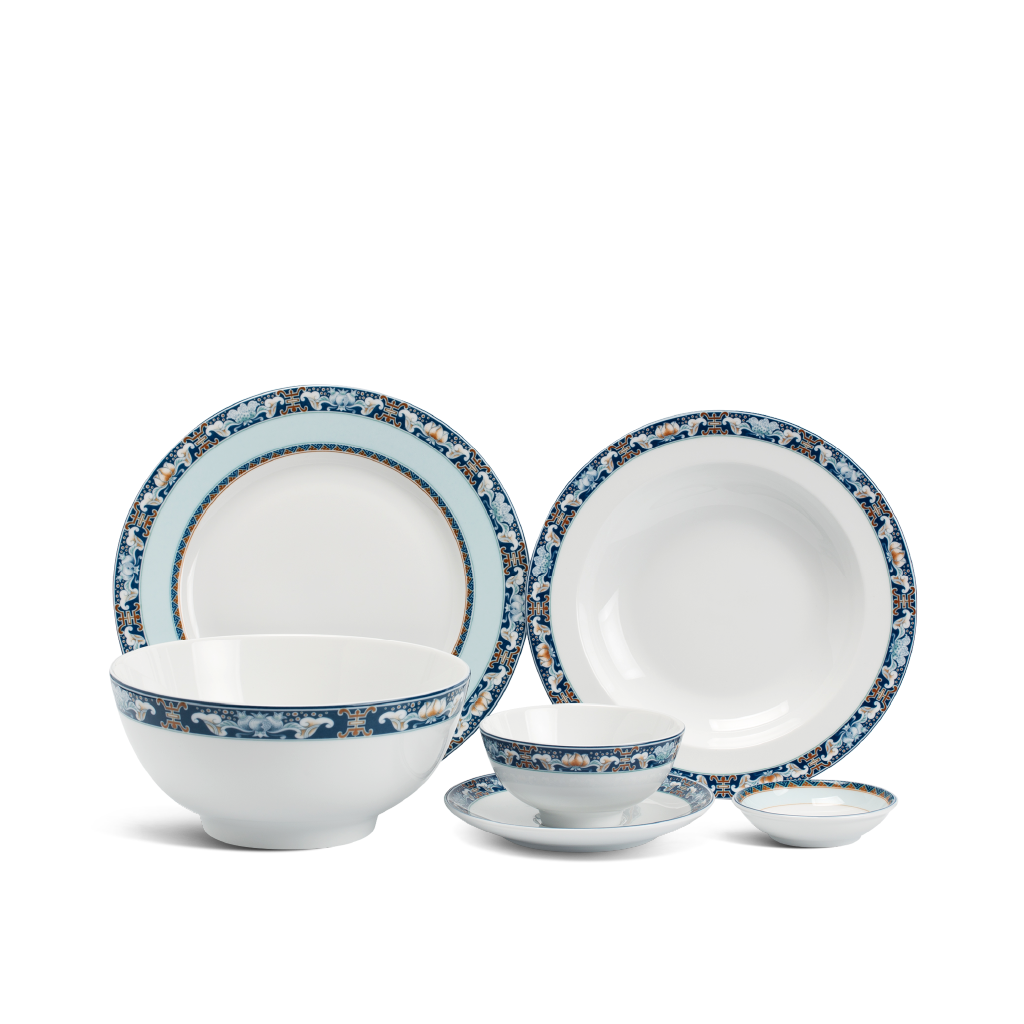 Bộ đồ ăn 22 sản phẩm - Jasmine - Phước Lộc Thọ