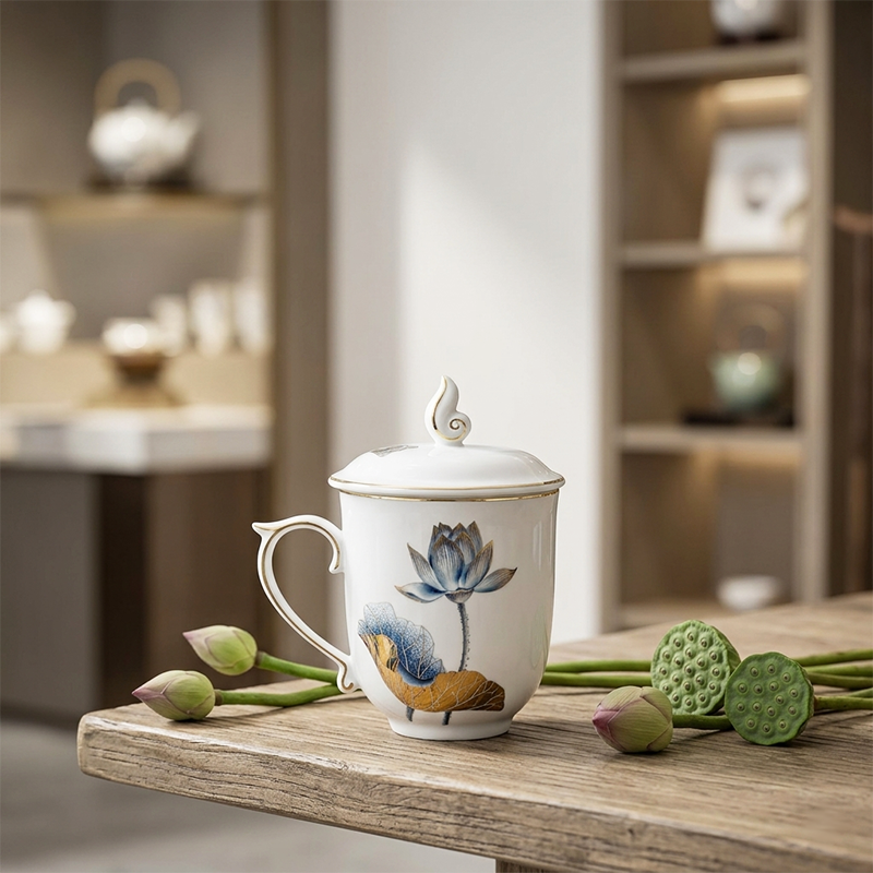 Ca trà 0.30 L - Mẫu Đơn - Tịnh Tâm Vàng