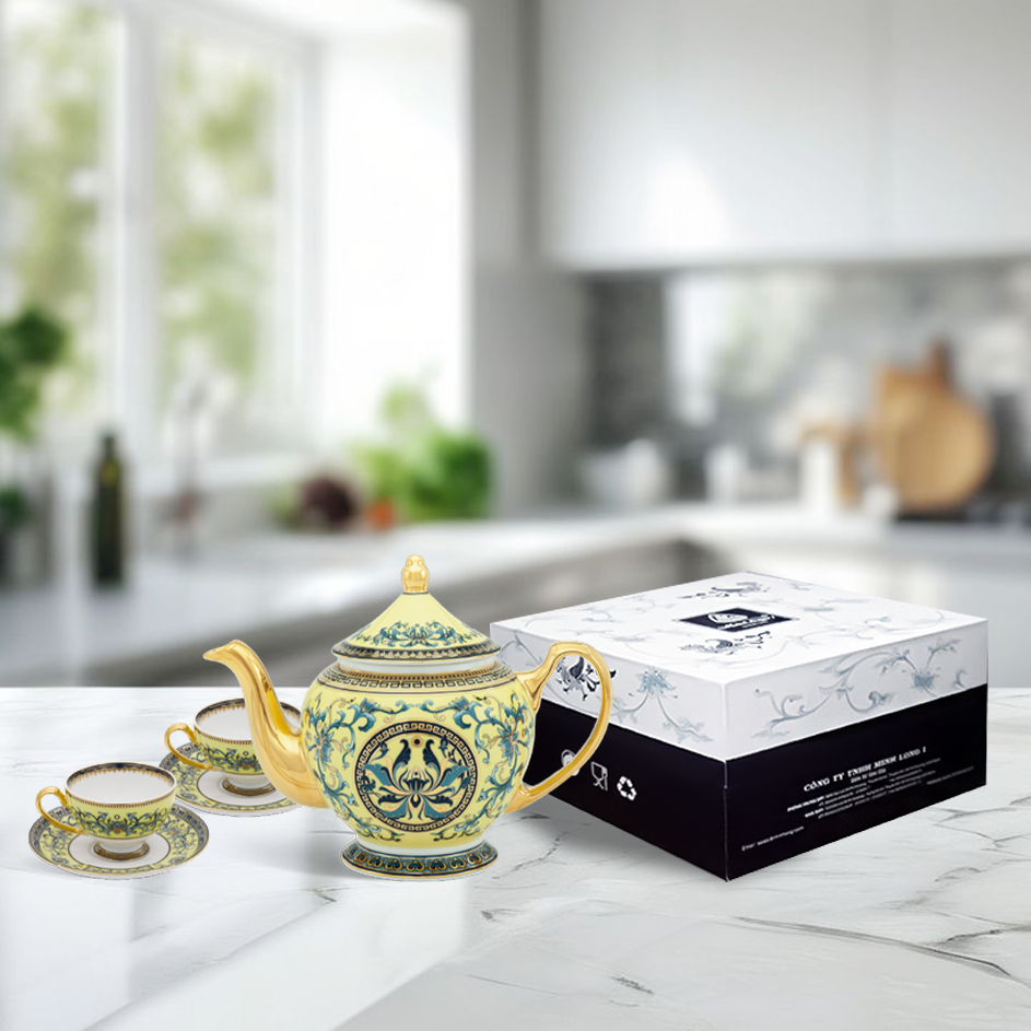 Bộ trà 0.8 L - Hoàng Cung - Hoàng Liên