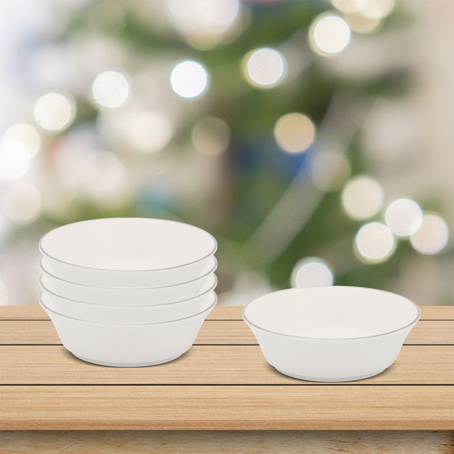 Chén chấm 9 cm - Tulip Ngà - Chỉ Bạch Kim