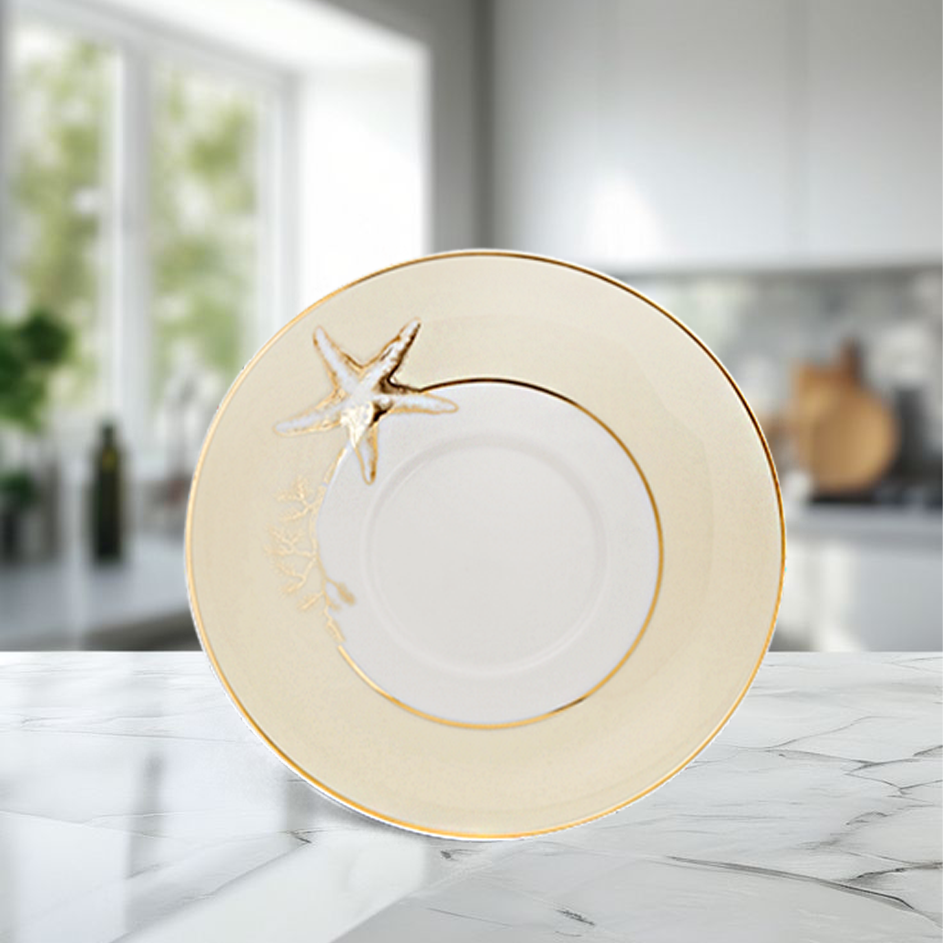 Dĩa lót chén 15.5 cm - Camellia - Hương Biển Kem