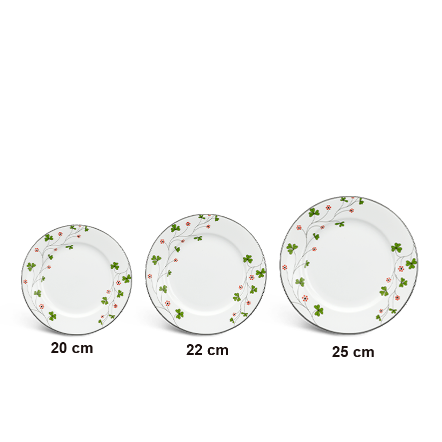 Dĩa tròn 20cm - Jasmine - Hoa May Mắn