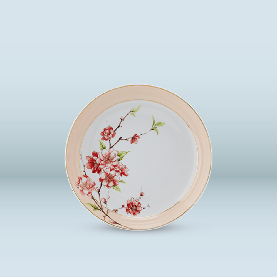 Dĩa sâu lòng - Camellia - Hoa Đào