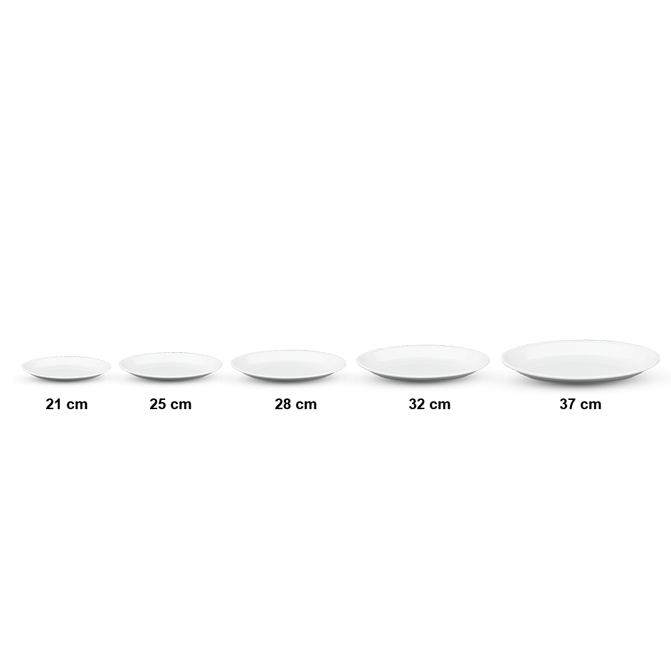 Dĩa Oval ảo 21cm - Daisy - Trắng