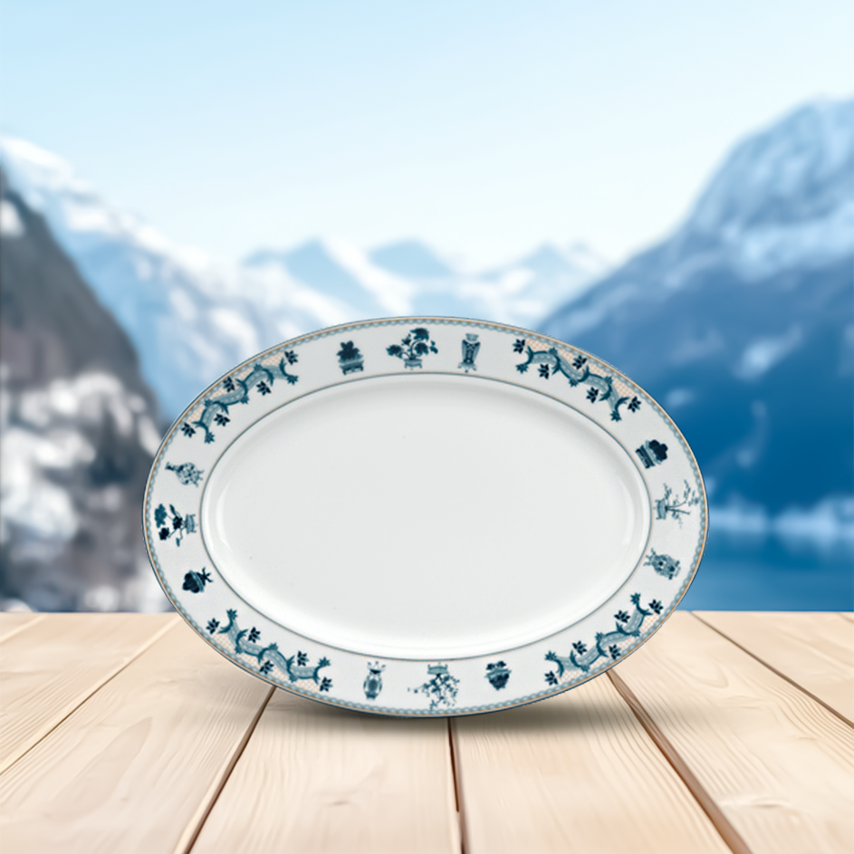 Dĩa Oval 28cm - Jasmine - Tứ Quý