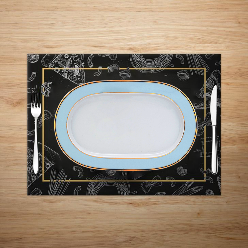 Dĩa oval 34 cm - Gastroline - Xanh Ngọc