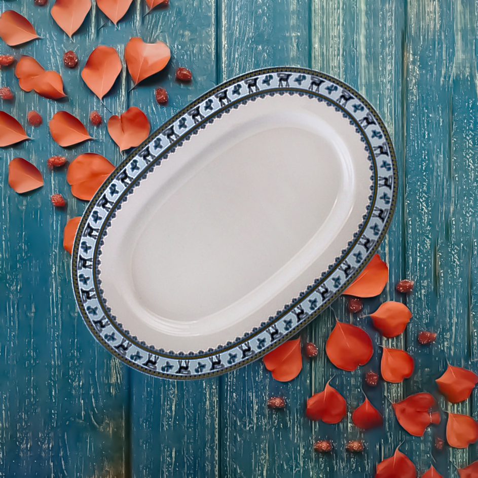 Dĩa Oval 32 cm - Camellia - Lộc Lạc
