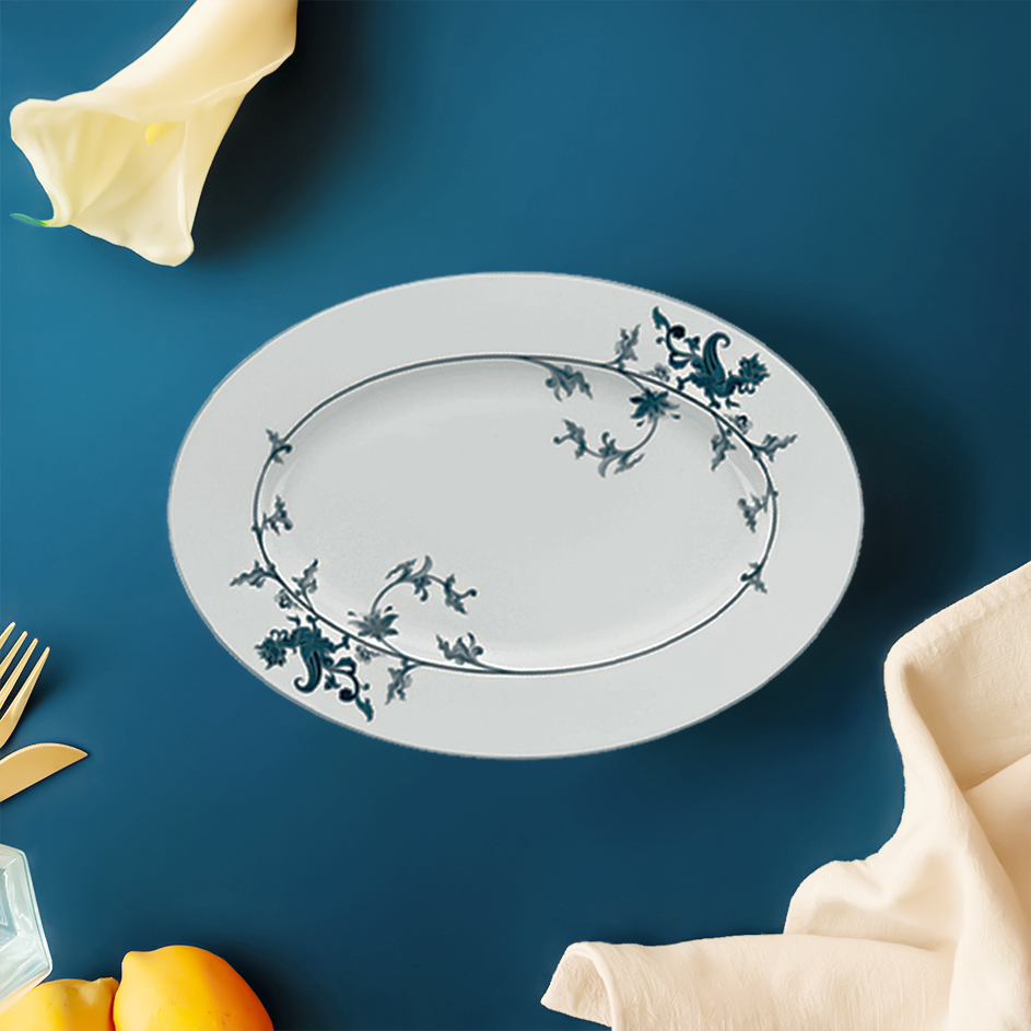 Dĩa Oval 37 cm - Hoàng Cung - Lạc Hồng