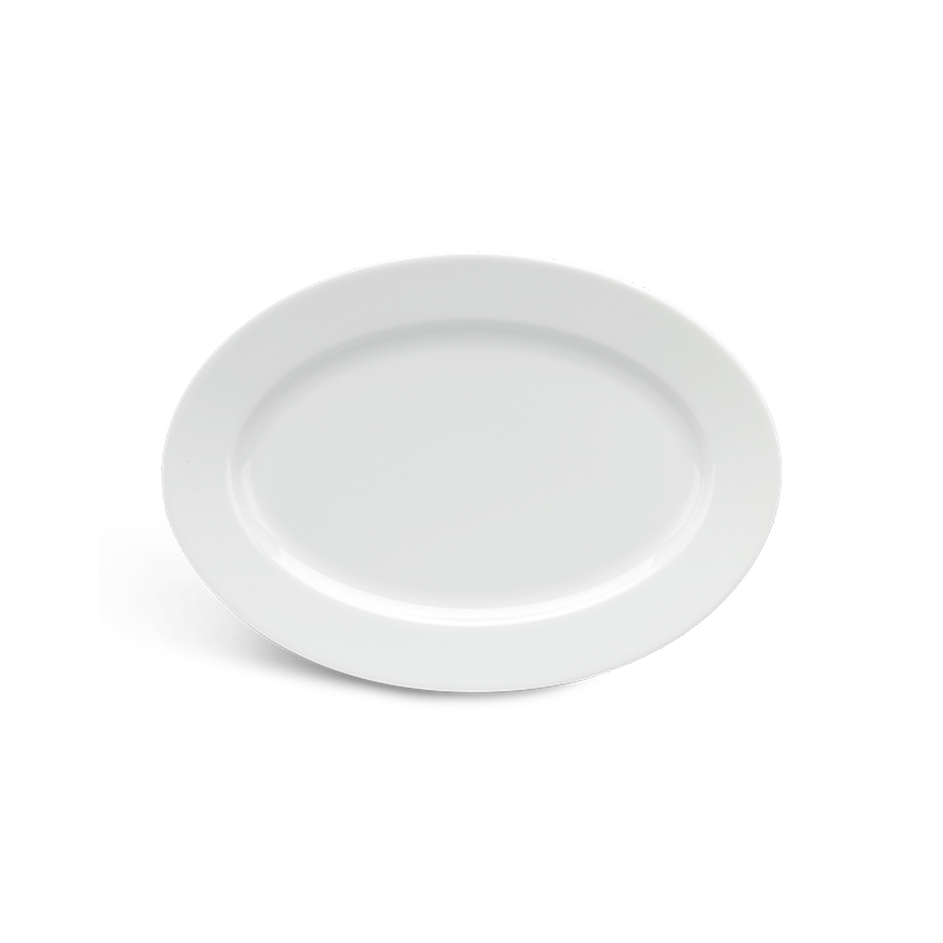 Dĩa Oval 21 Cm - Jasmine Lys - Trắng Ngà