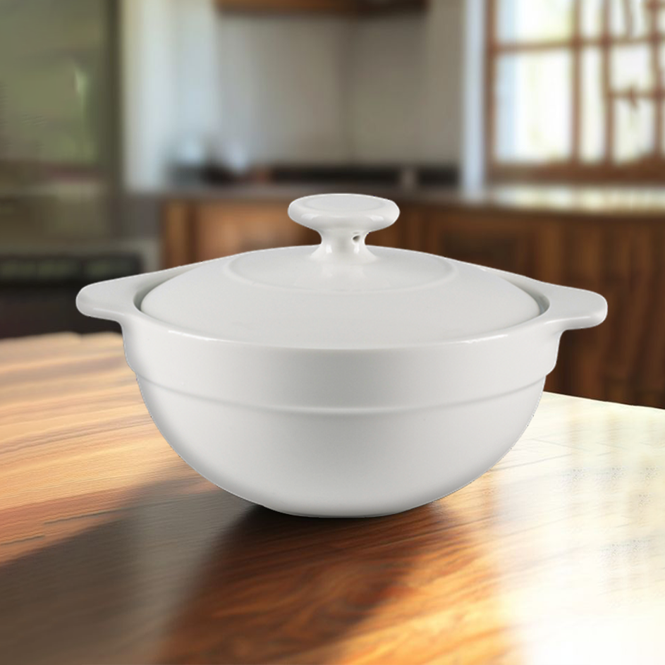 Thố cá nhân cạn Luna 0.3L + Nắp