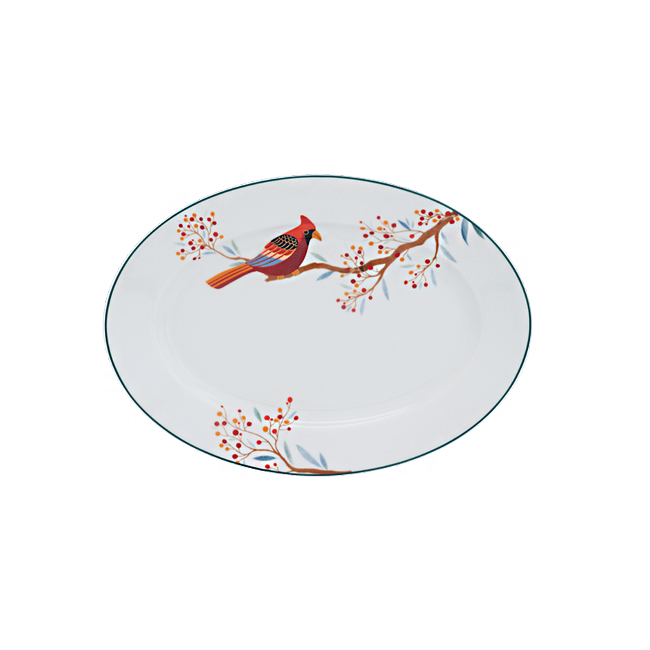 Dĩa Oval 32 cm - Jasmine - Quả Đầu Mùa