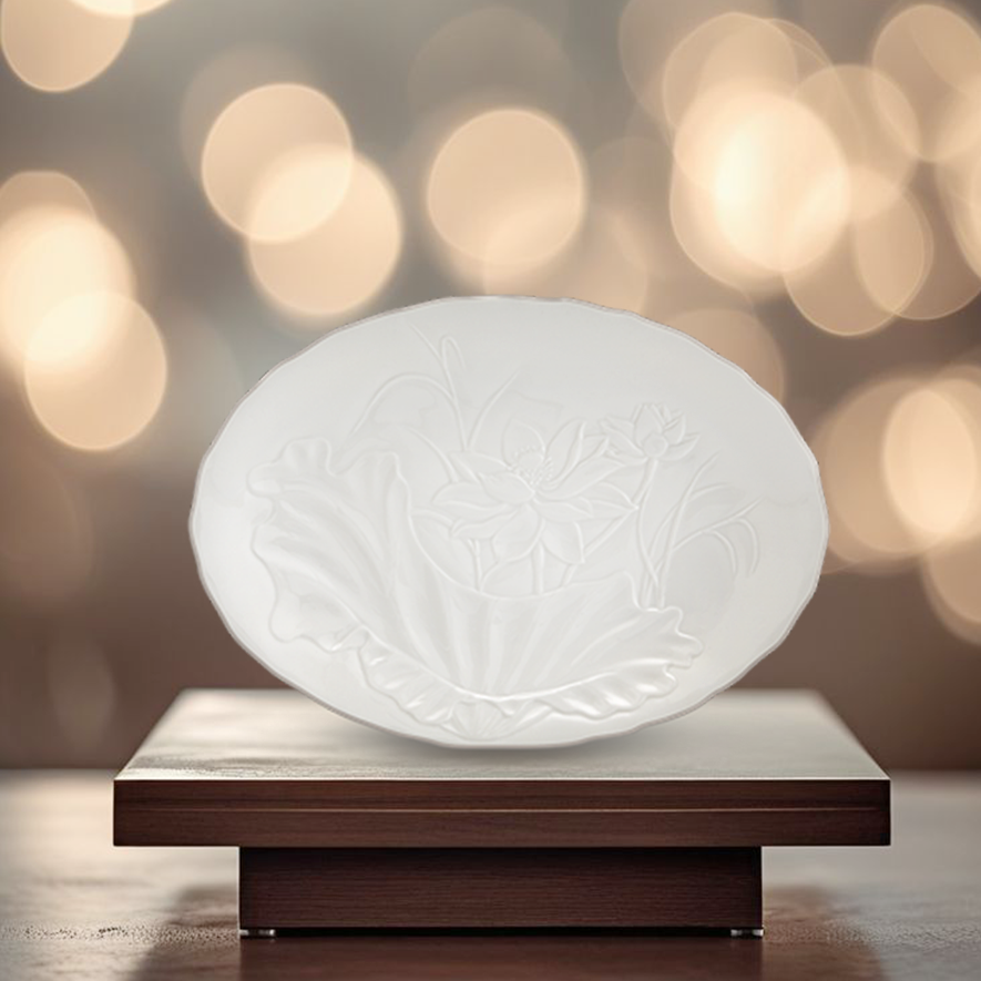 Dĩa oval 32 cm - Sen IFP - Chỉ Bạch Kim