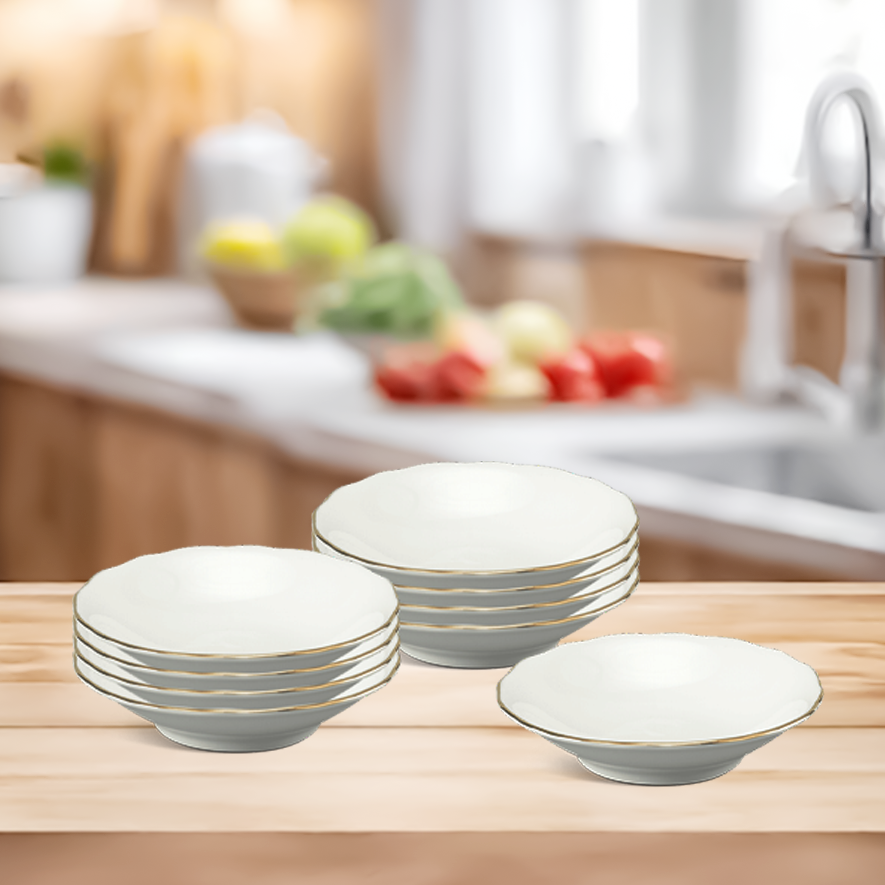 Chén chấm 10.5 cm - Mẫu Đơn IFP - Chỉ Vàng