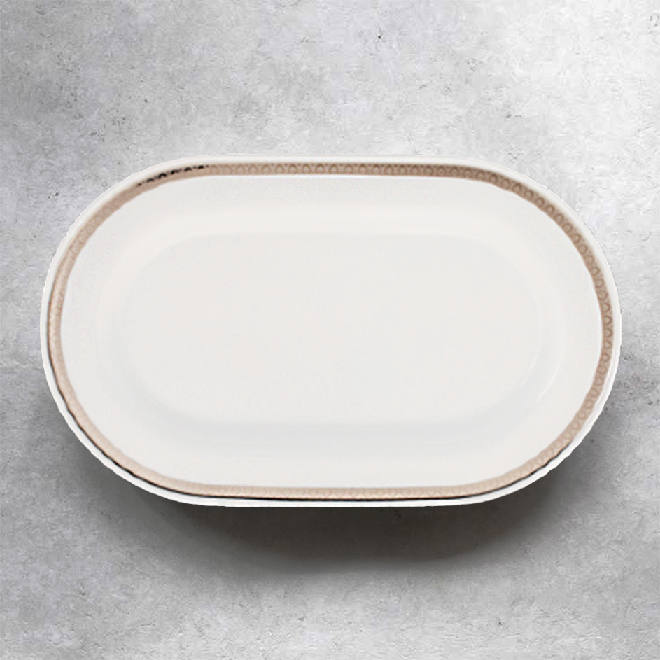 Dĩa Oval 34 cm - Sago - Thiên Tuế